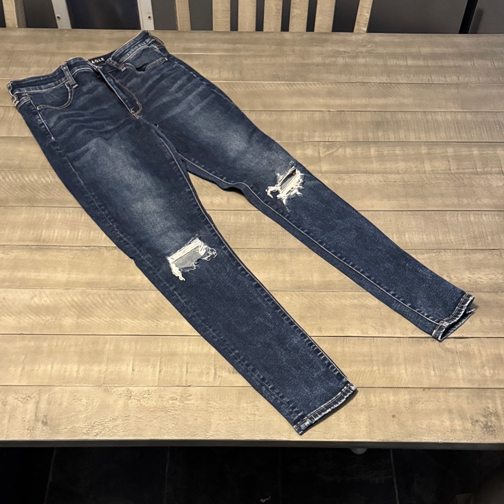 American Eagle Outfitters Next Level Stretch Indigo Skinny Jeans - Picture 3 of 5